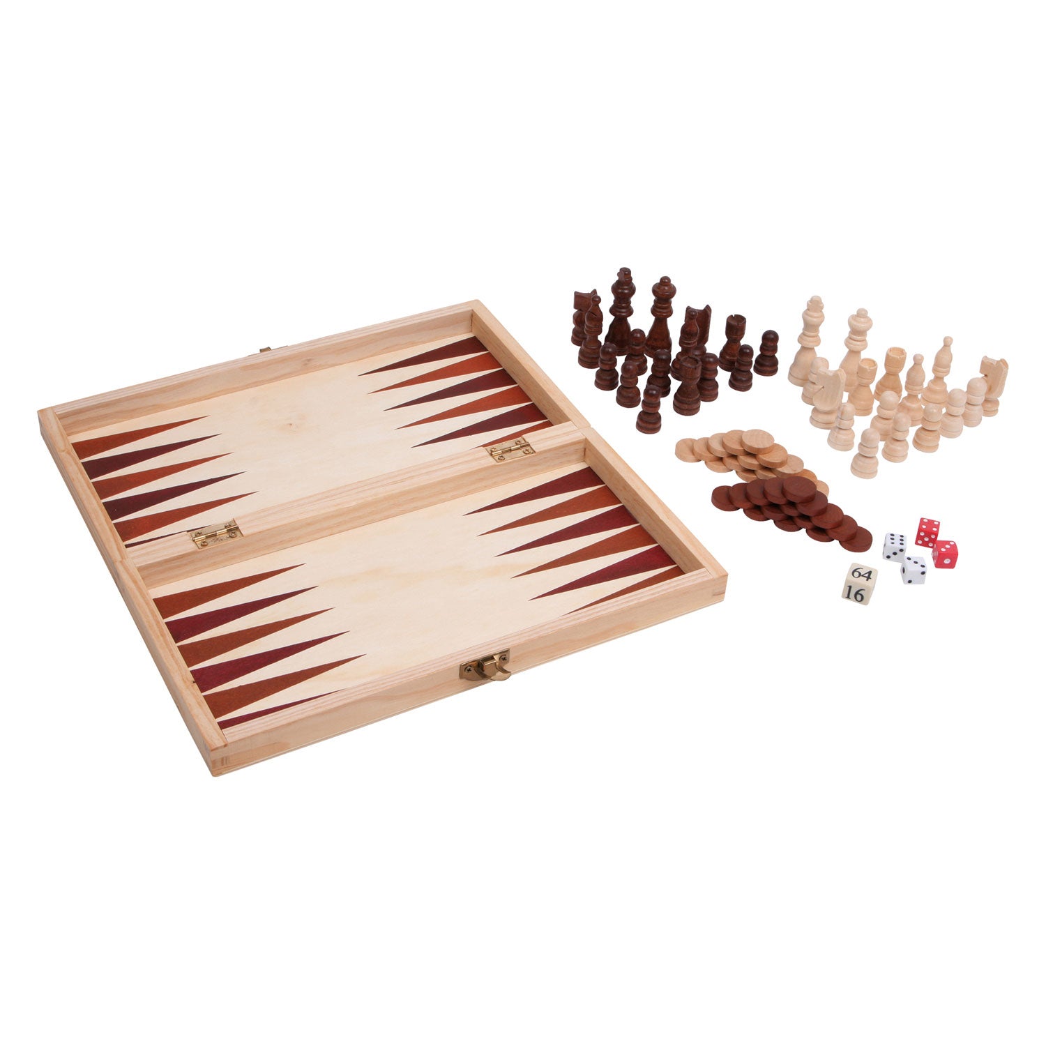 Jeux classiques en bois de petit pied 3in1 dans le cercueil