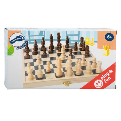 Petit pied d'échecs en bois