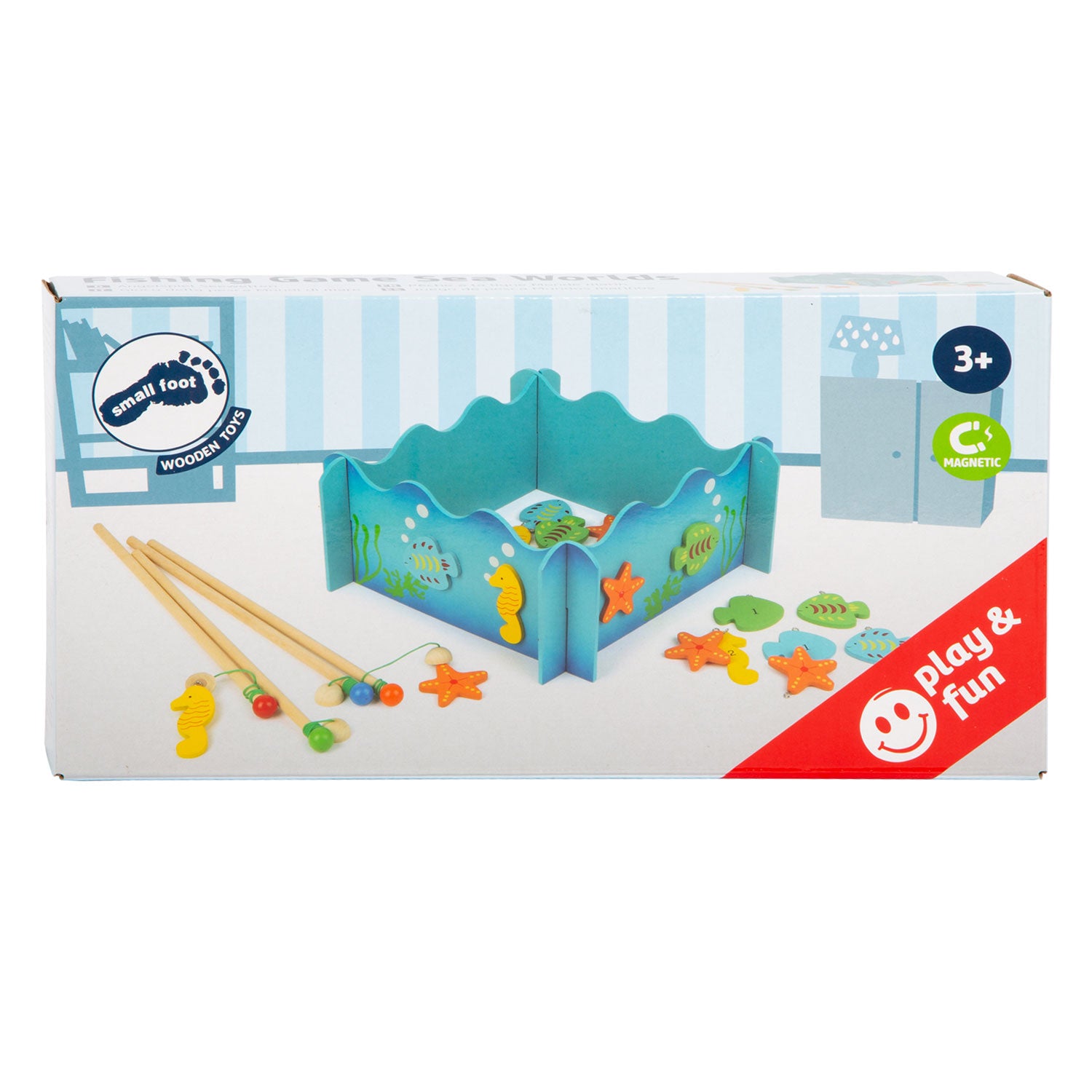 Petit pied de pêche en bois pêche océan