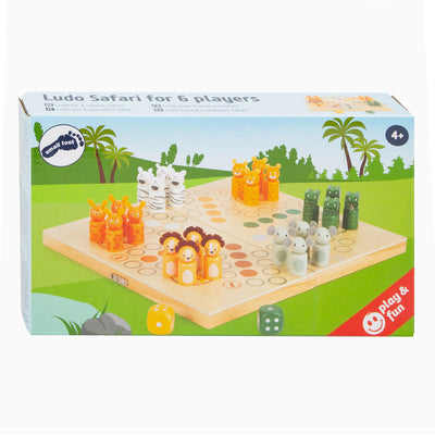 Plafènes 6 Joueurs du jeu Ludo en bois de petit pied