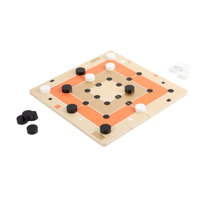 Petit pied Houten Solitaire et Molenspel Golden Edition