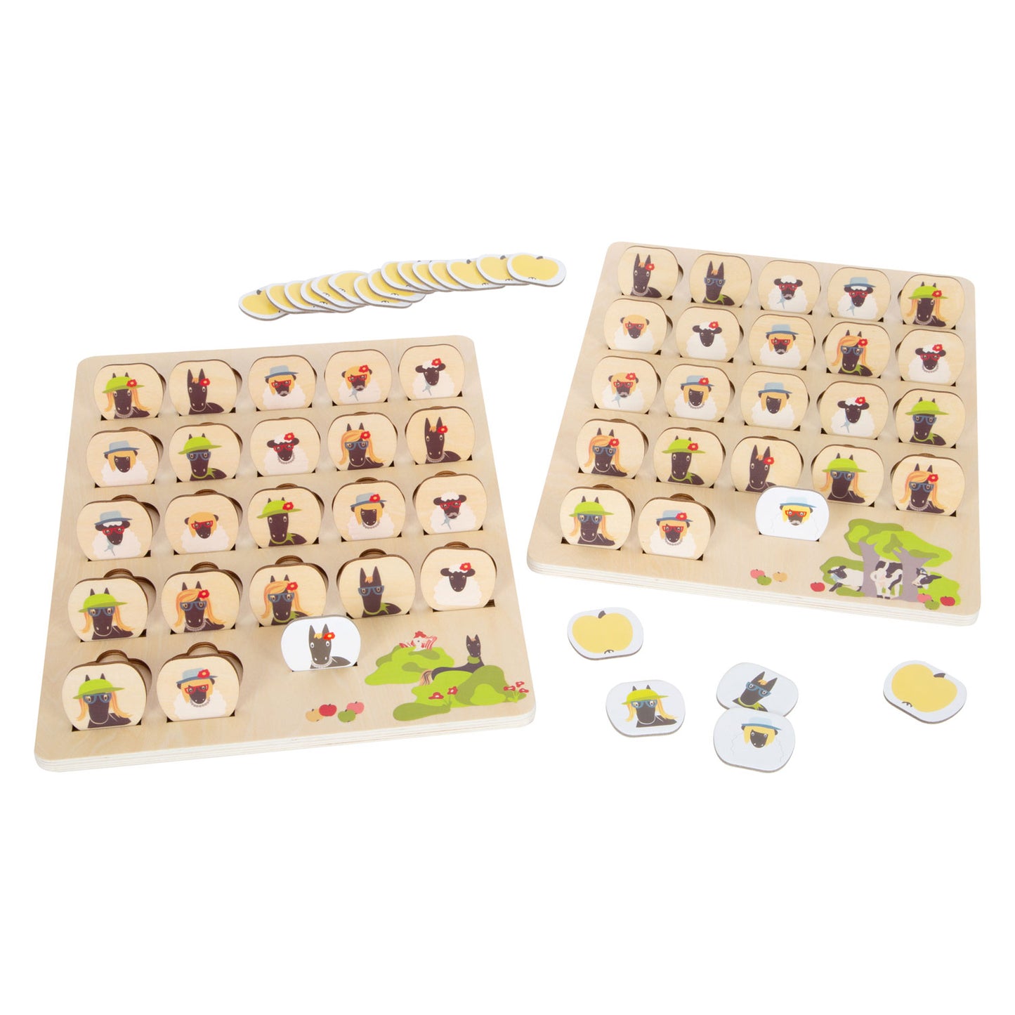 Jeu de société en bois petit devine deviner qui