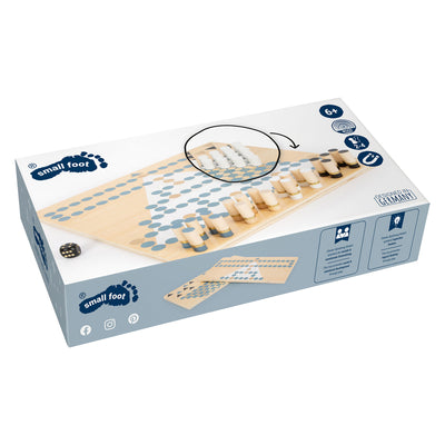 Small Foot Barricade et Halma Wooden Board Game 2in1