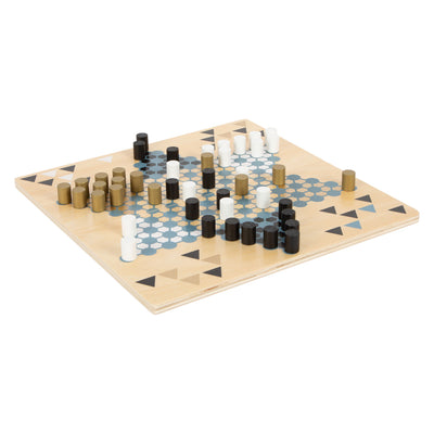 Small Foot Barricade et Halma Wooden Board Game 2in1