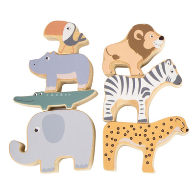 Petit pied safaridier en bois Balanspel, 7dlg.