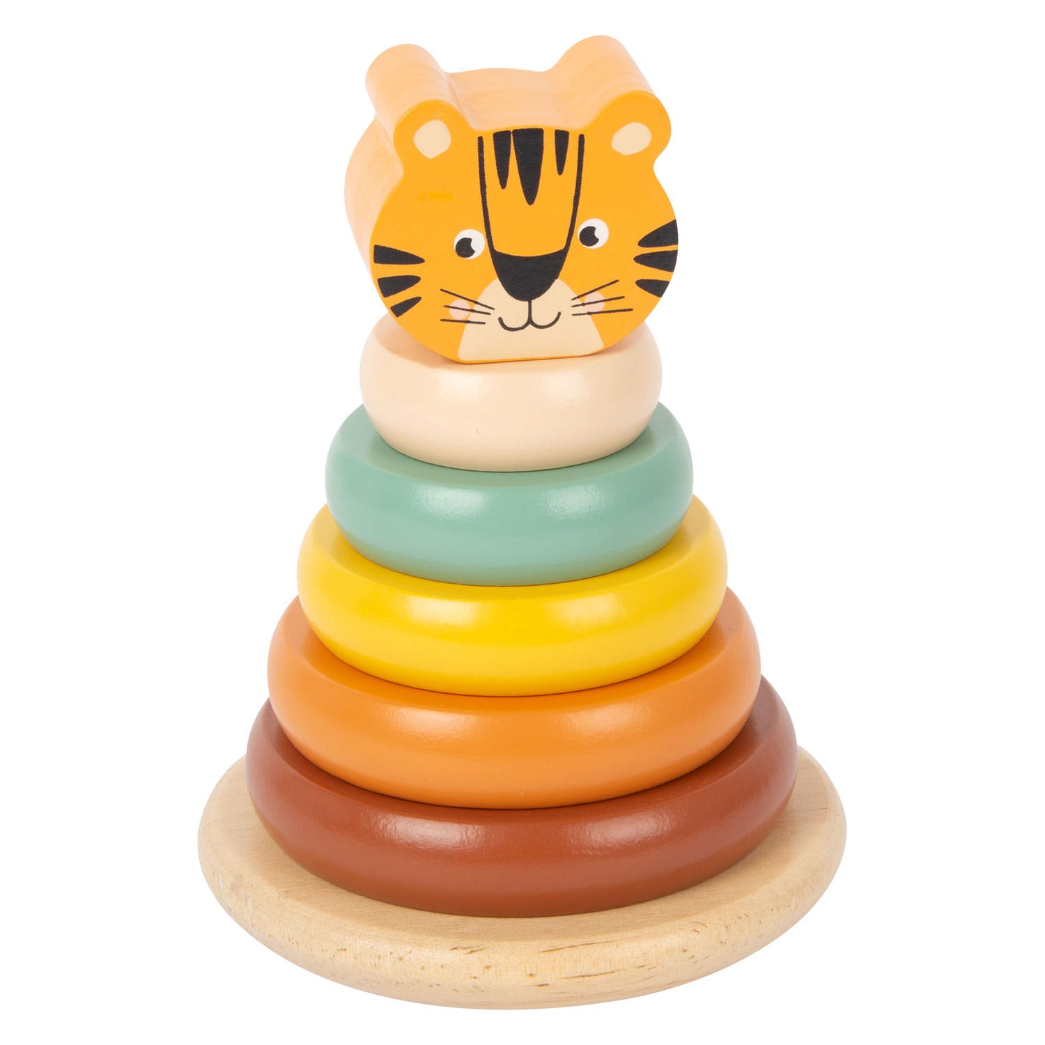 Tiger de la tour d'empilement en bois à petit pied, 7dlg.