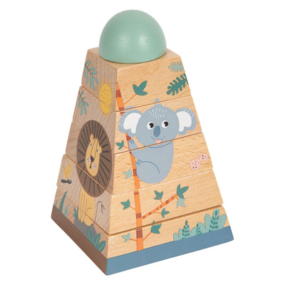 Small Foot Stacking Tower Safari, 6dlg.