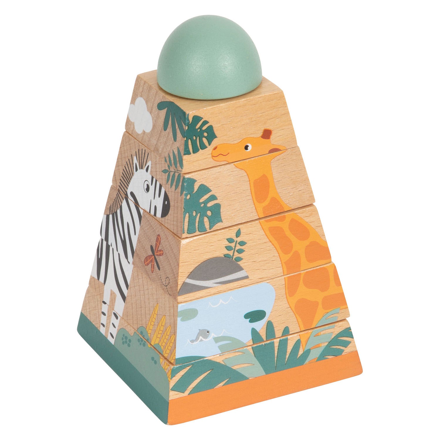 Small Foot Stacking Tower Safari, 6dlg.