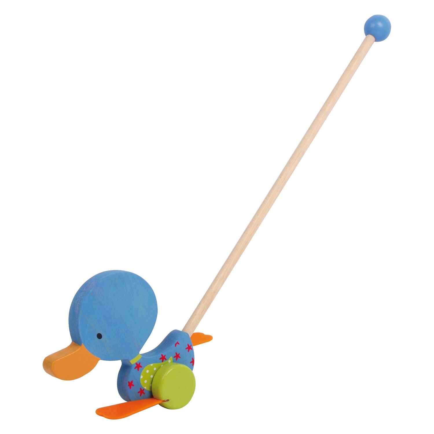 Petit pied Push Push Push Figure Duck Matteo avec bâton