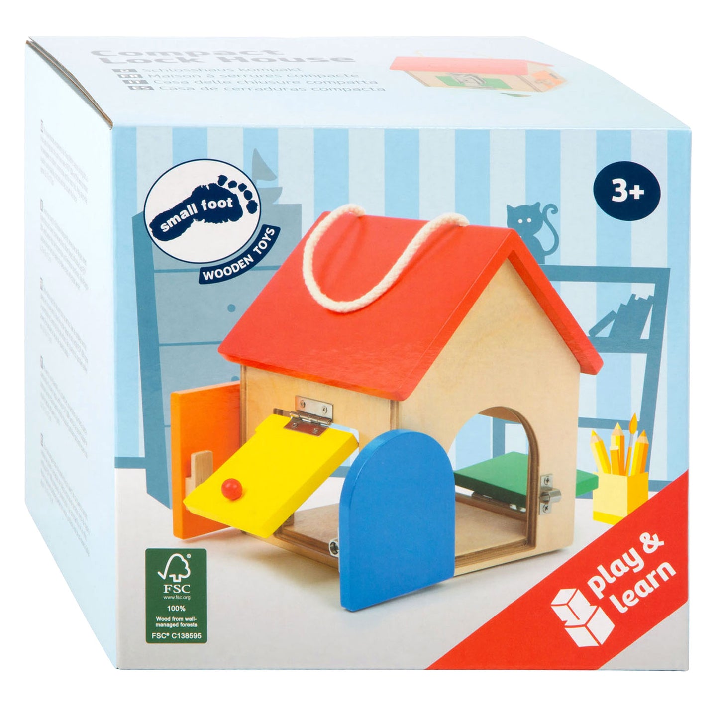 Petite maison en bois avec fossés, 9dlg.