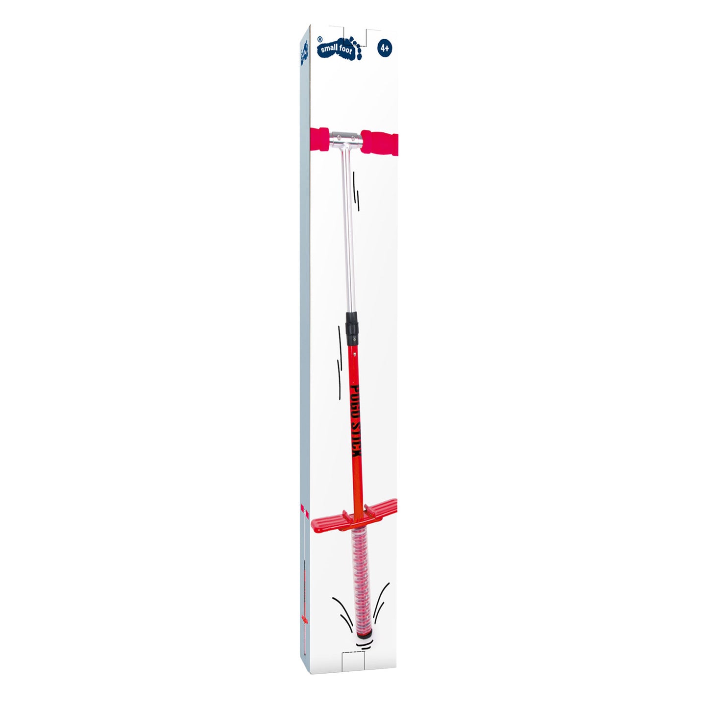 Petit pied pogo bâton rouge