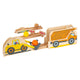 Petit pied en bois knikkerbaan Bouwplaats junior, 10dlg.