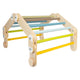 Petit pied aire d'escalade en bois triangle aventure