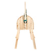 Cheval en bois à petit pied