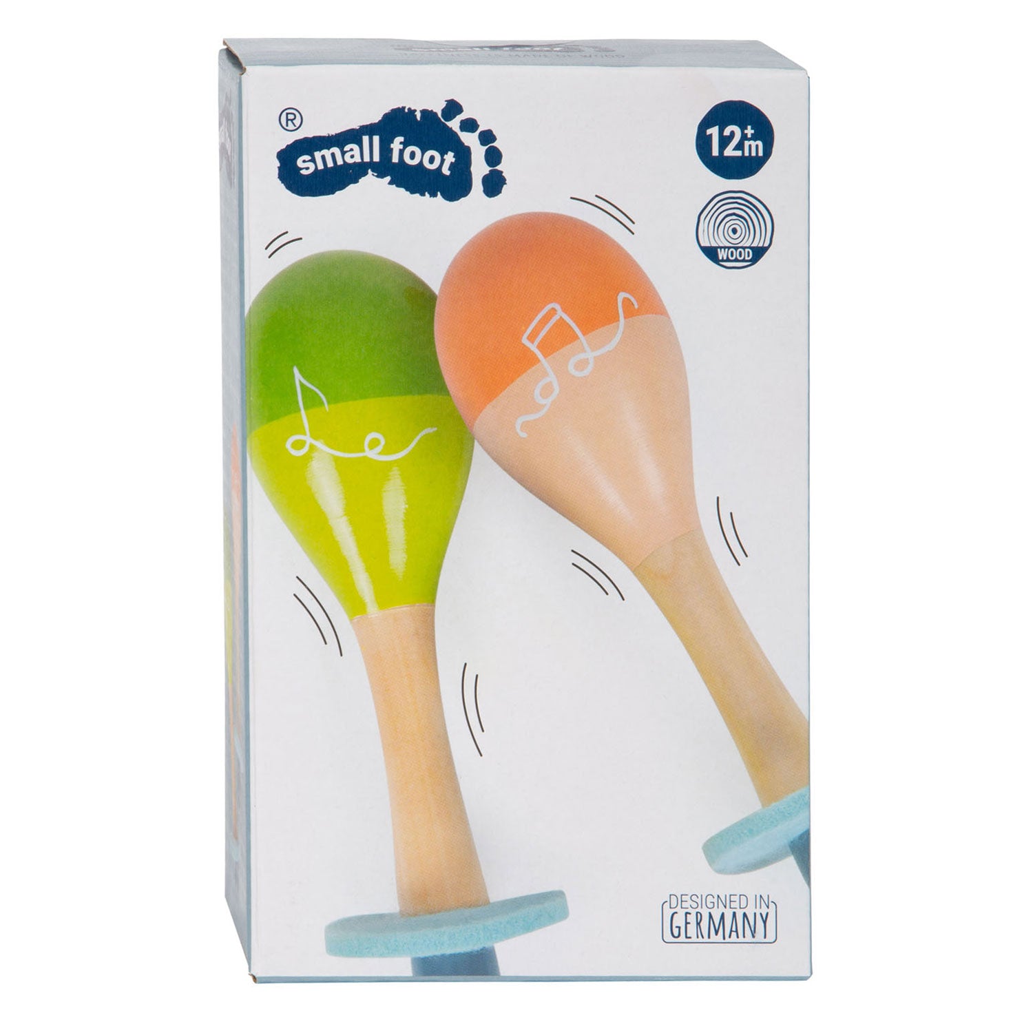 Petit pied en bois maracas groovy rythmes