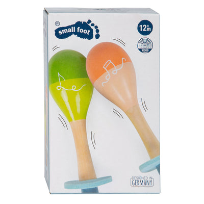 Petit pied en bois maracas groovy rythmes