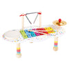 Table de musique en bois à petit pied avec points, 3dlg.