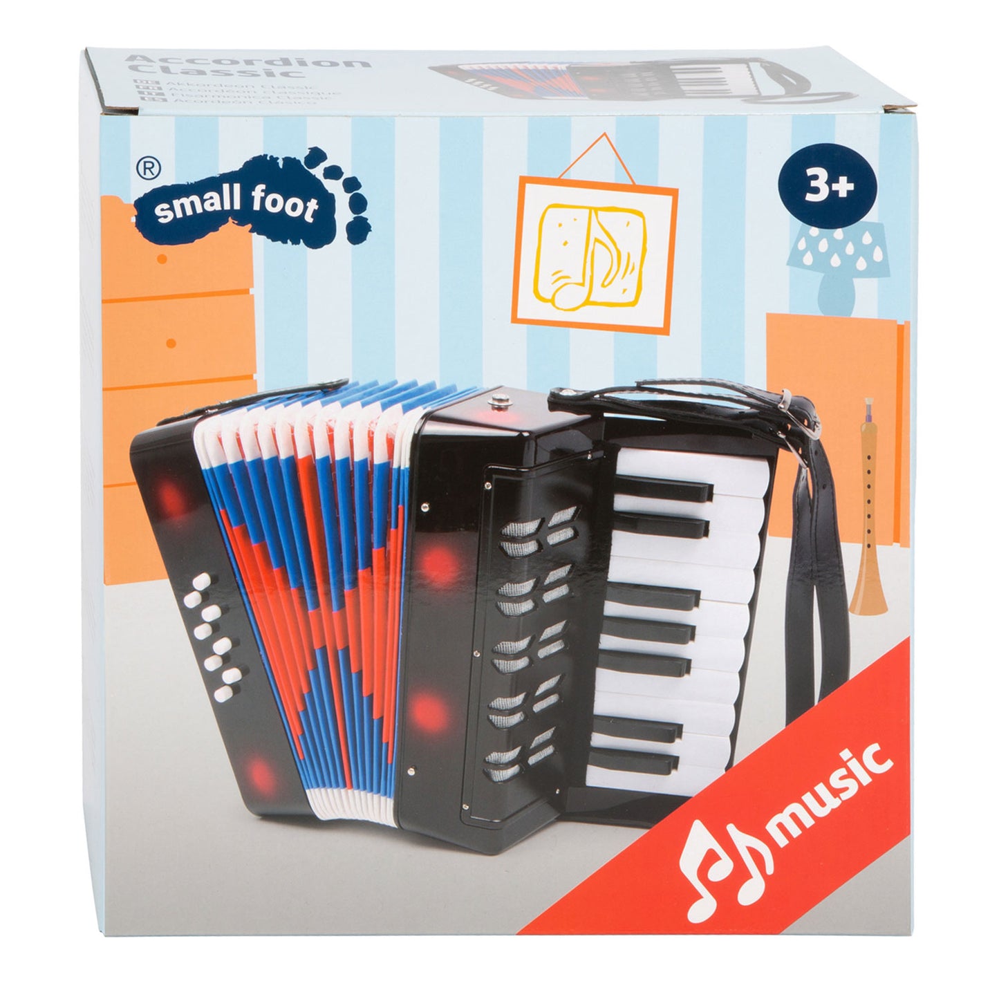 Petit accordéon de pied classique