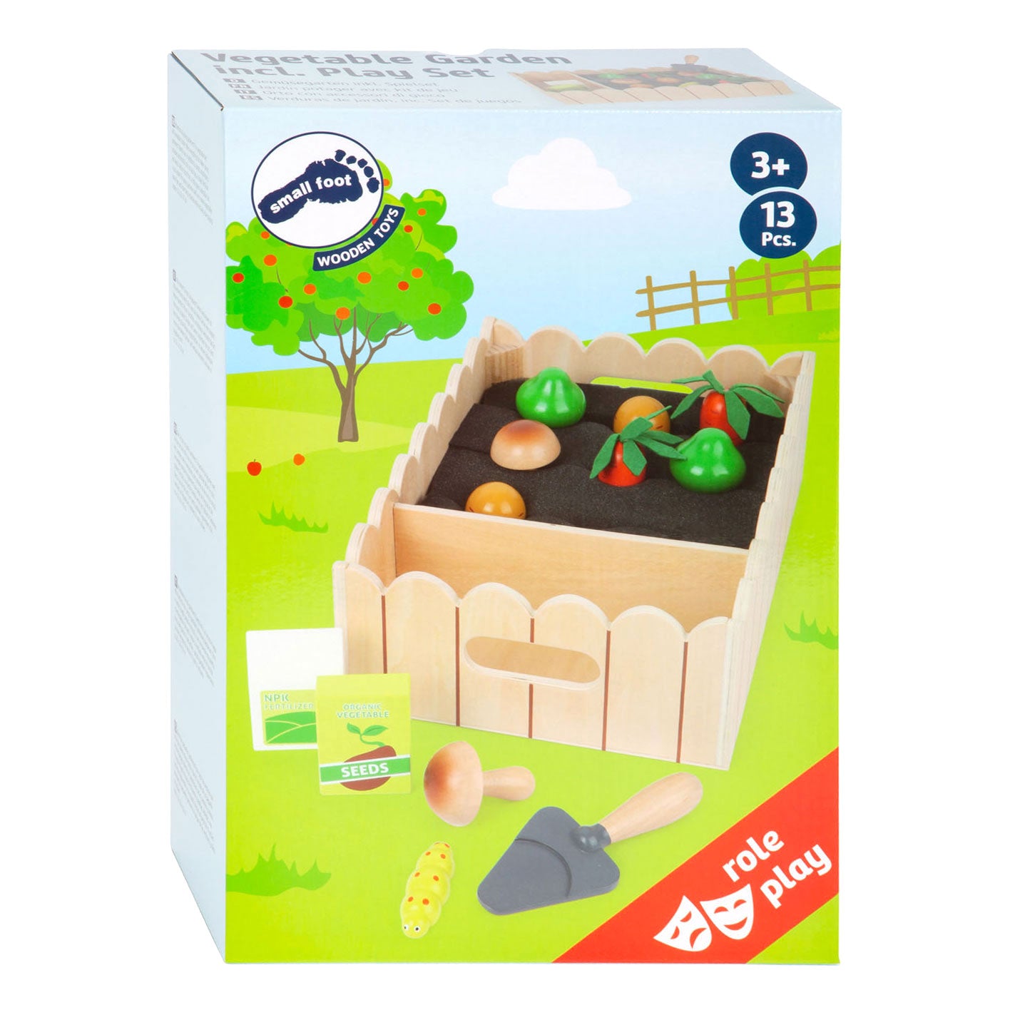 Small Foot en bois du jardin de légumes en bois, 13dlg.