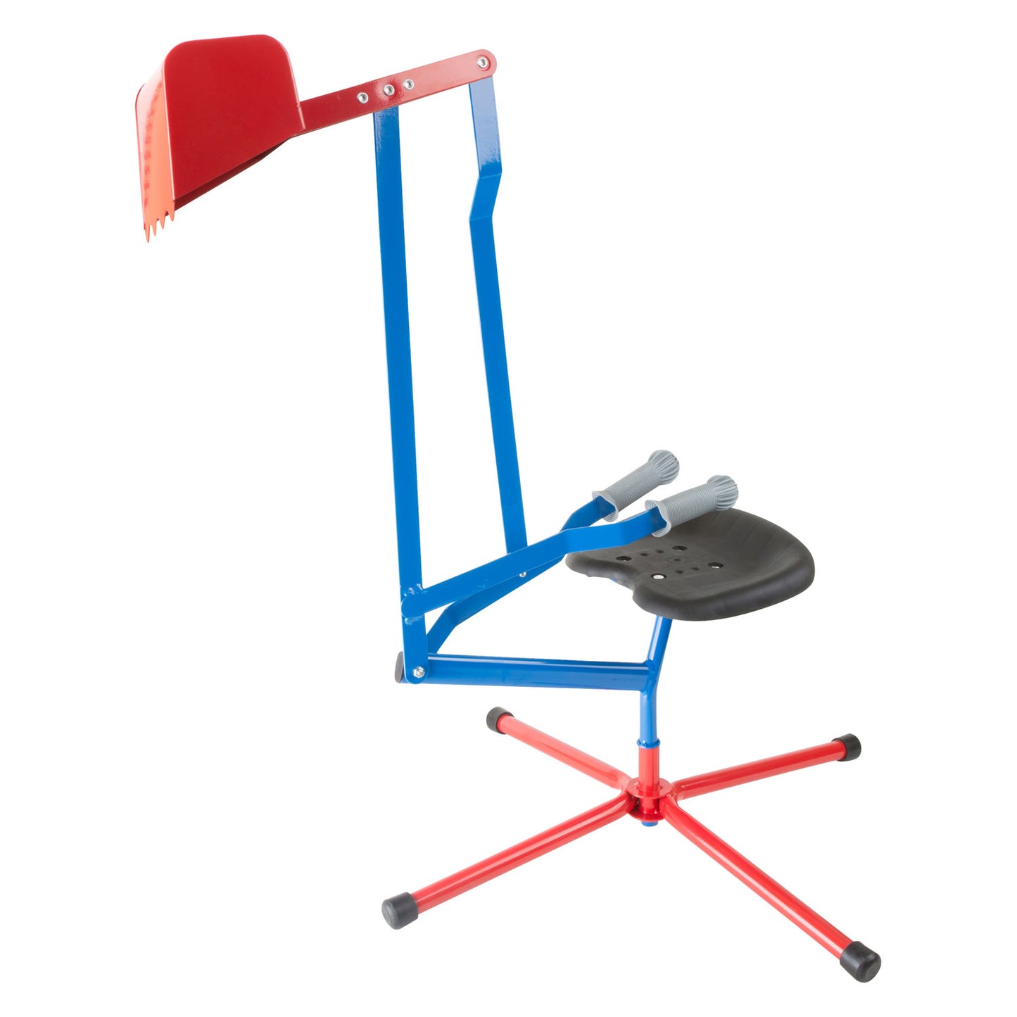 Petit pied - excavateur en métal rouge
