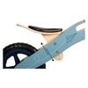 Petit pied avion en bois bleu