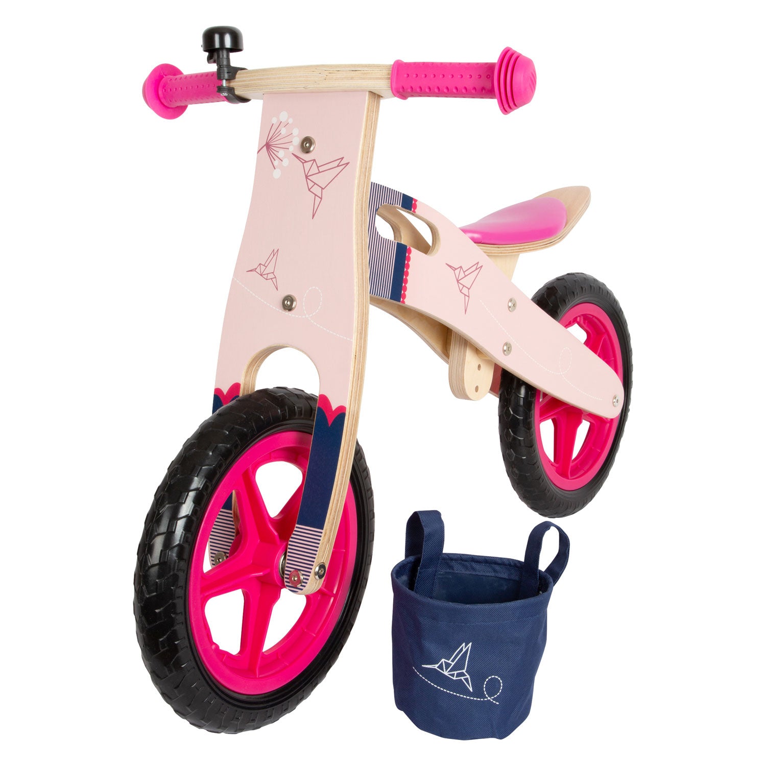 Petit pied en bois rose rose