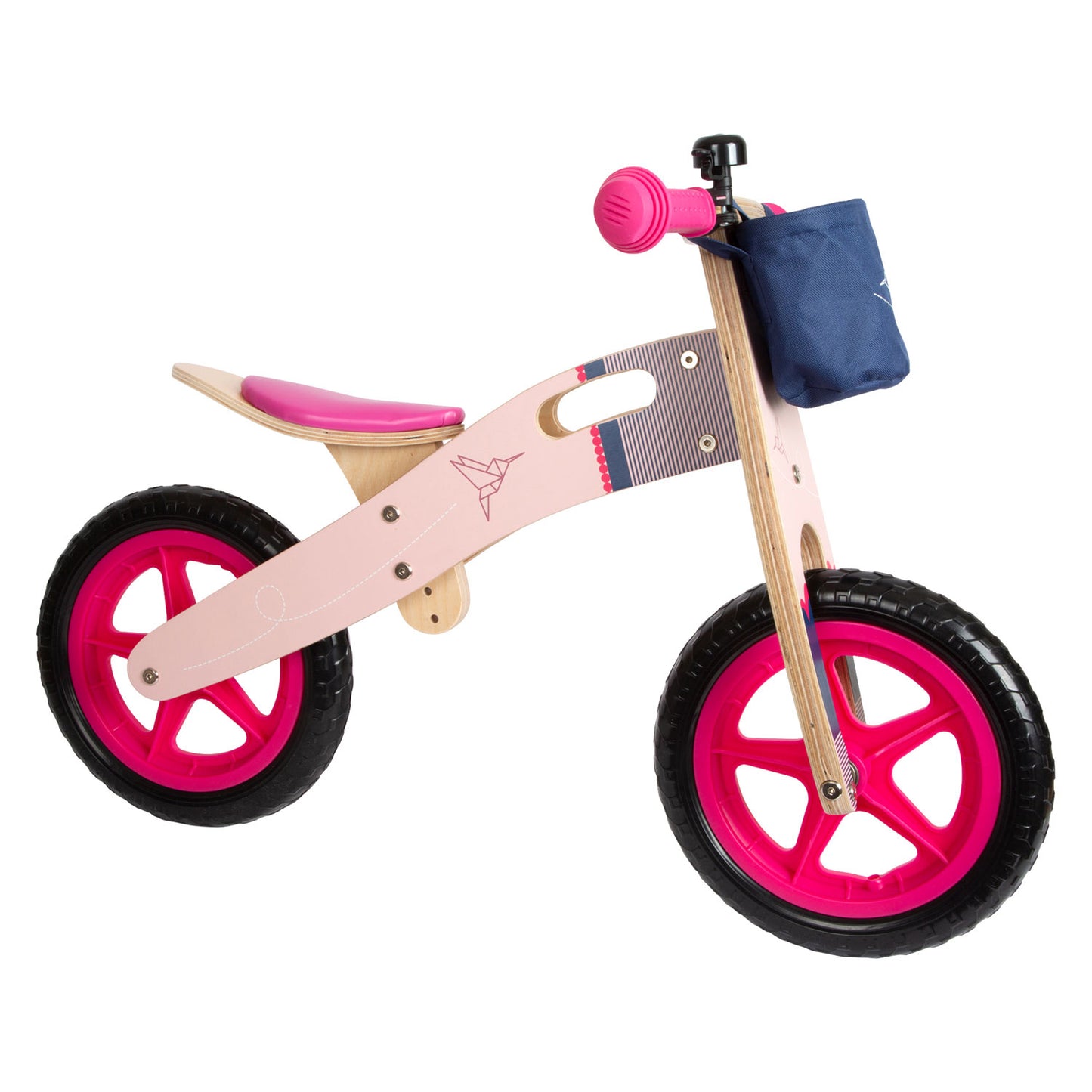 Petit pied en bois rose rose