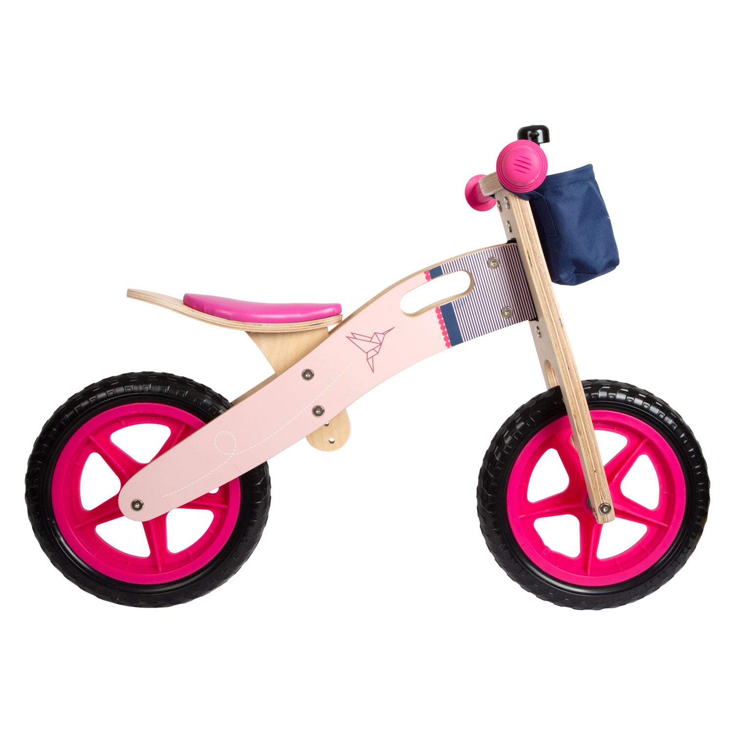 Petit pied en bois rose rose