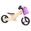 Petit tricycle en bois de petit pied et rose 2in1
