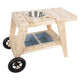 Petit pied de cuisine de boue en bois compact