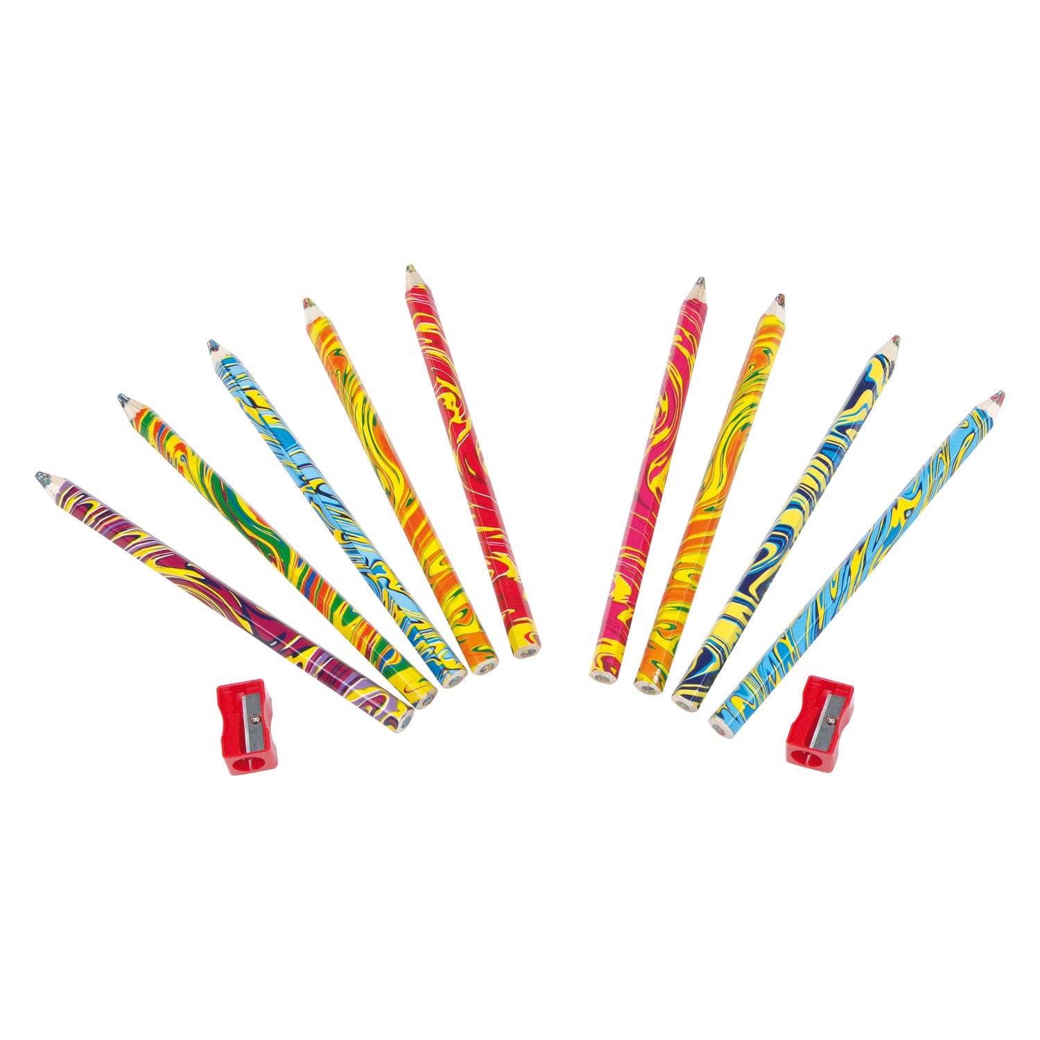 Petit pied - crayons de couleur arc-en-ciel avec un crayon plus net, 10dlg.