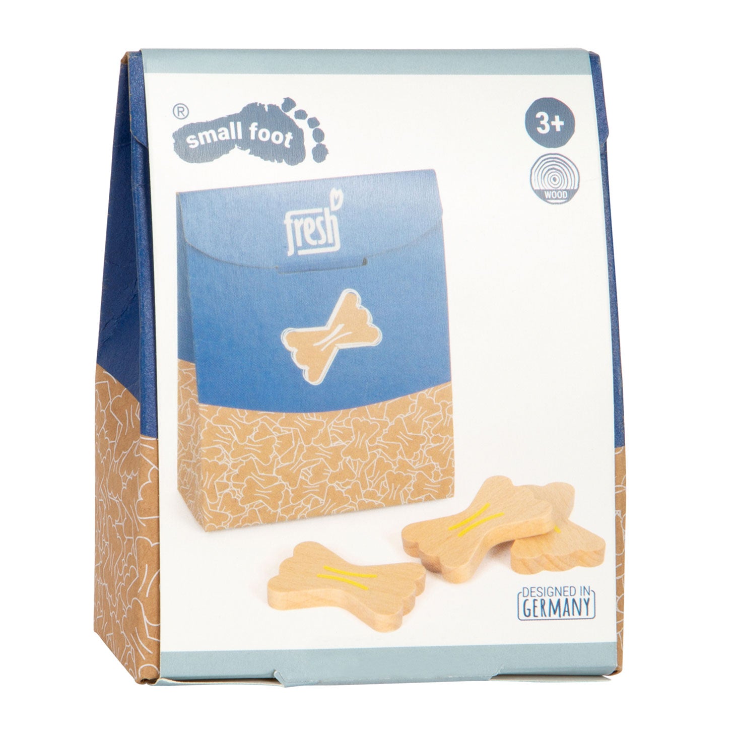 Nouilles de jeu en bois à petit pied, 12dlg.