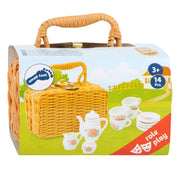 Porcelaine de café et de thé à petit pied dans une valise, 14dlg. - afbeelding 2