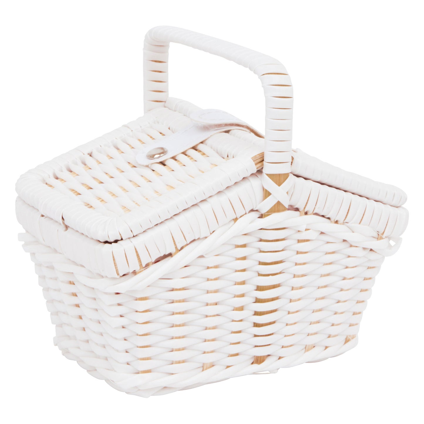 Panier de pique-nique en bois petit pied Tina avec vaisselle, 19dlg.