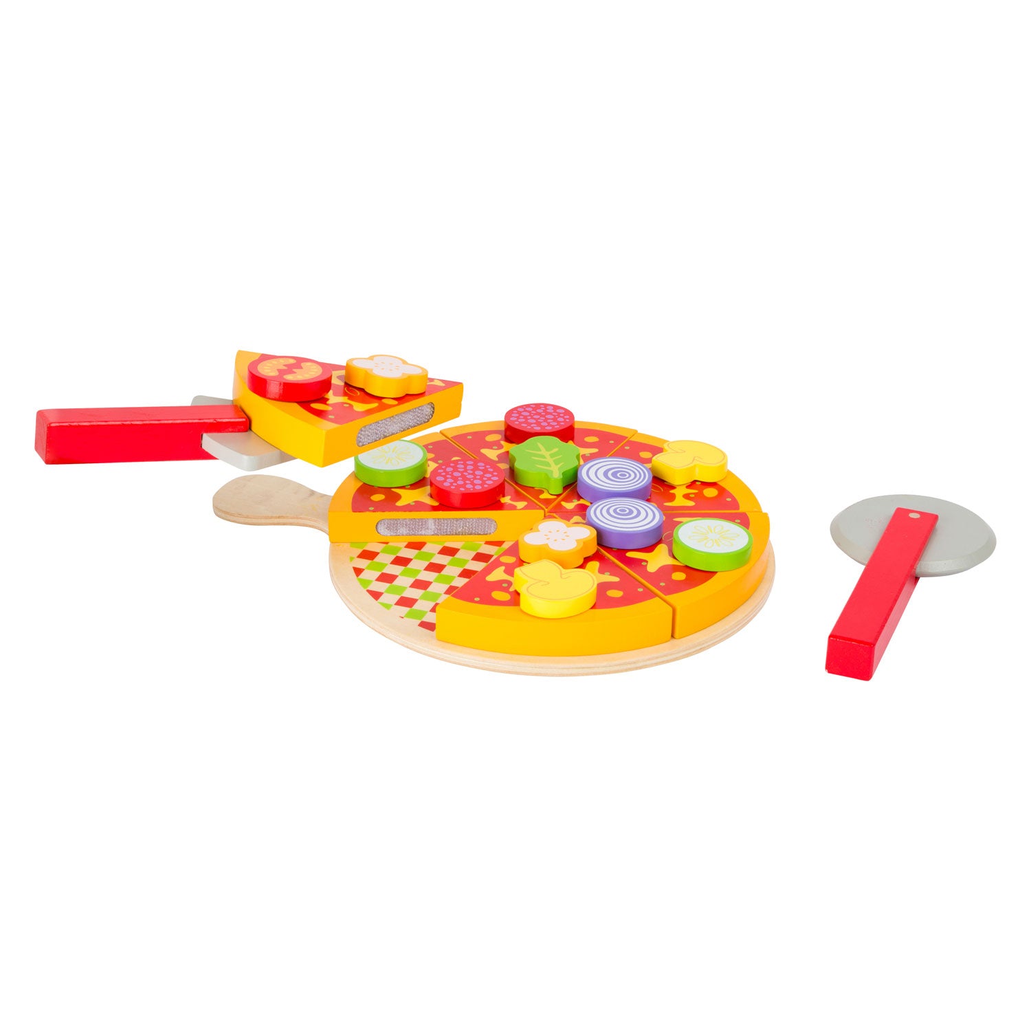 Small Foot Wooden Snijing Play reste à pizza, 21dlg.