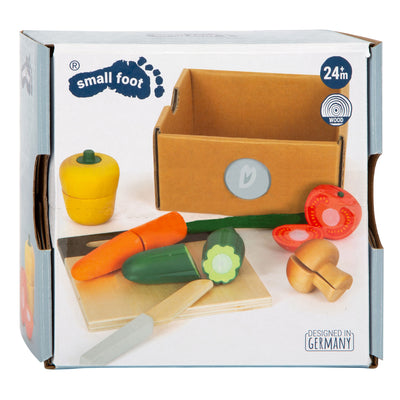 Petit pied en bois Snijen Speelten Vegetables Ensemble, 13dlg.