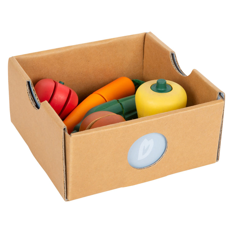 Petit pied en bois Snijen Speelten Vegetables Ensemble, 13dlg.