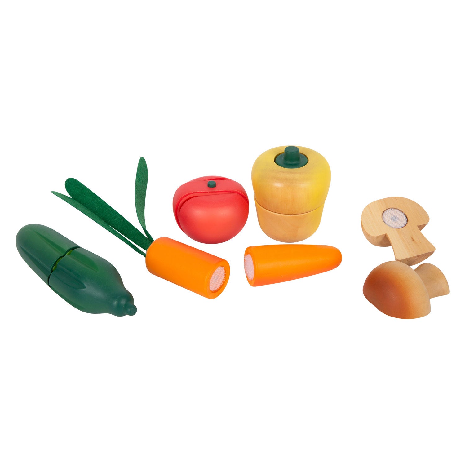 Petit pied en bois Snijen Speelten Vegetables Ensemble, 13dlg.