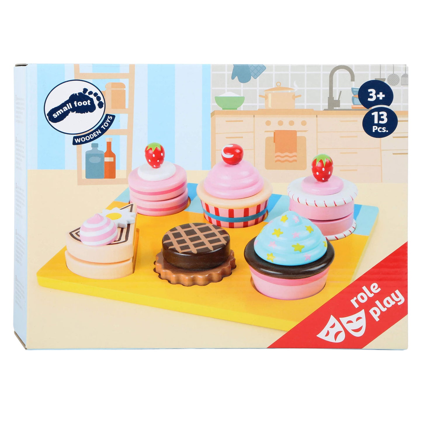 Cupcakes et gâteaux Speelten Speelten de petit pied, 13dlg.