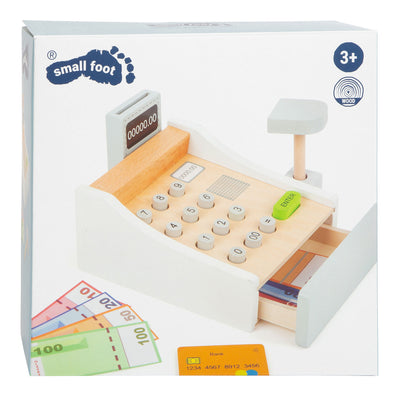 Pétage de jouets en bois à petit pied avec accessoires, 15dlg.