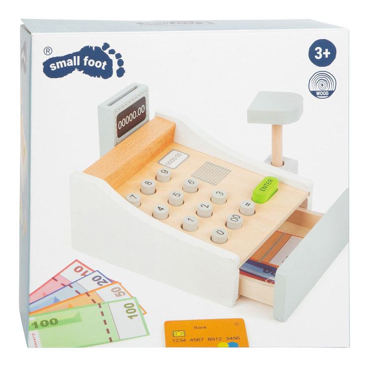 Pétage de jouets en bois à petit pied avec accessoires, 15dlg.