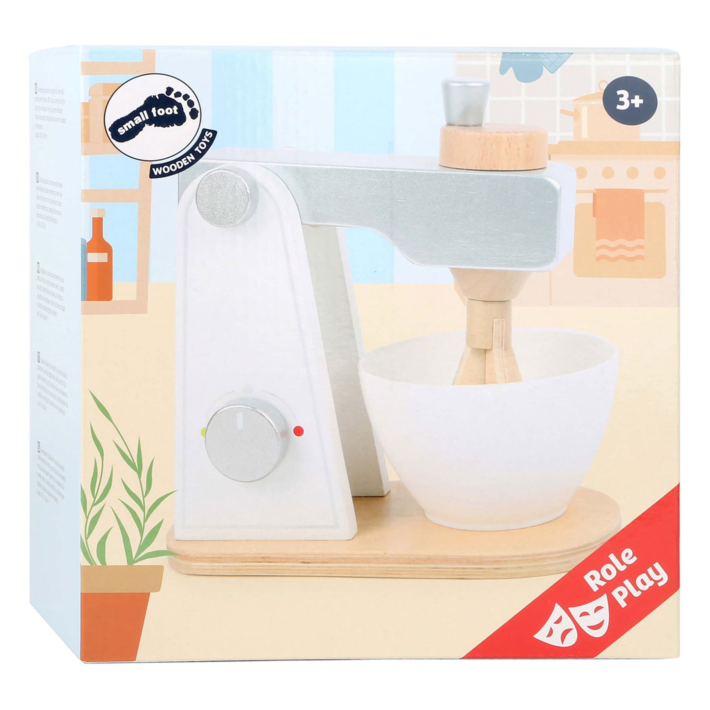 Petit mélangeur en bois de pied blanc