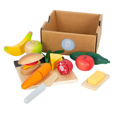 Small Foot Wooden Snijen Speelten Lunch Set, 24dlg.