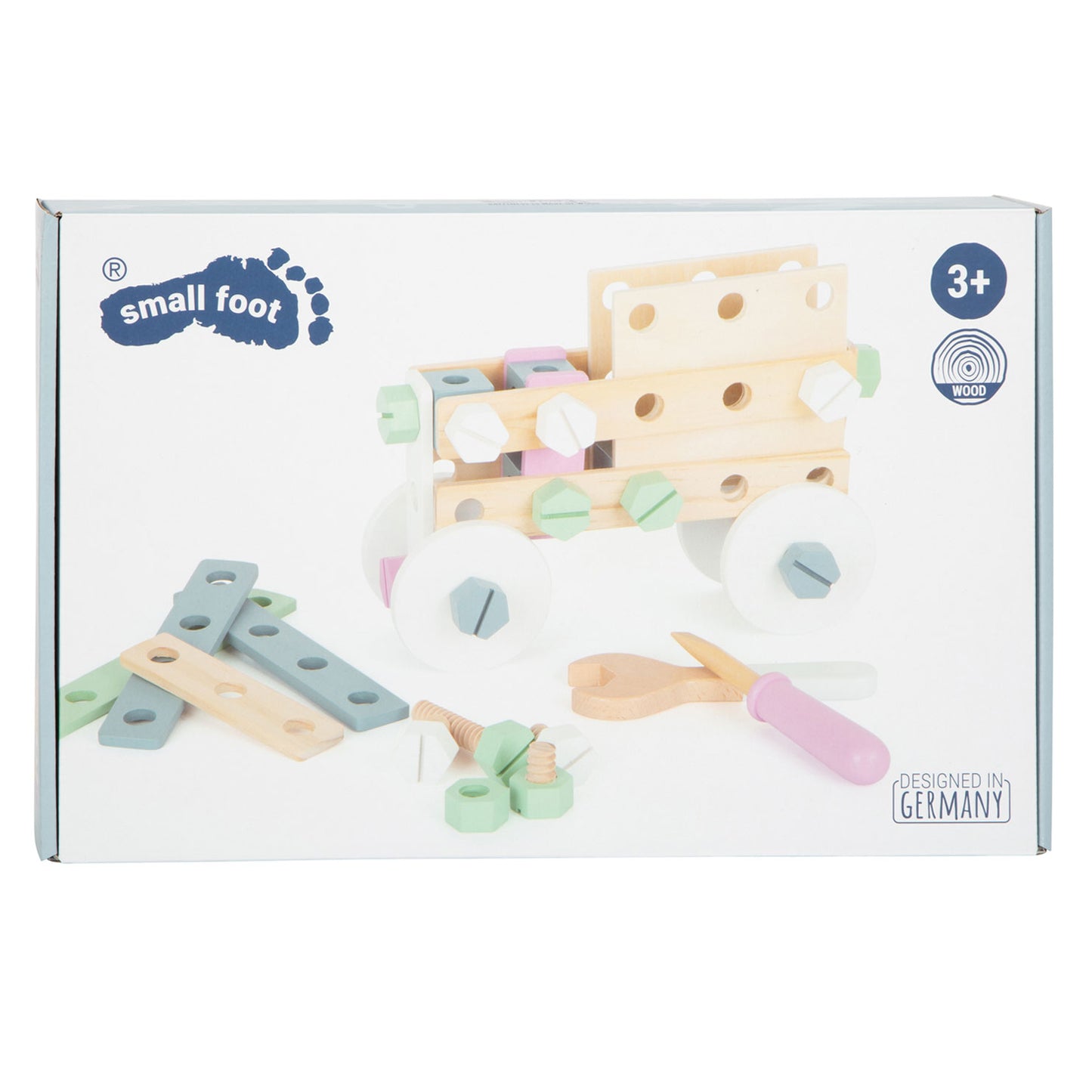Kit de construction en bois pour petits pieds nordiques, 67pcs.
