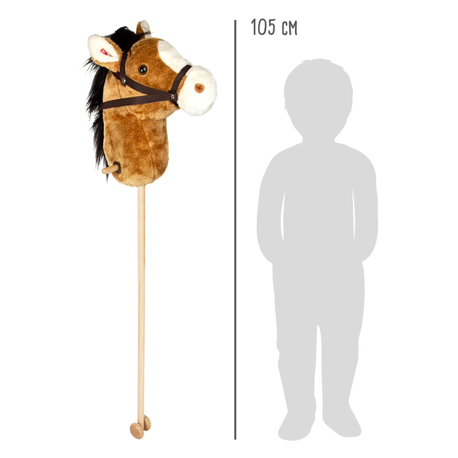 Petit pied de passe-temps en bois Nico, 88 cm