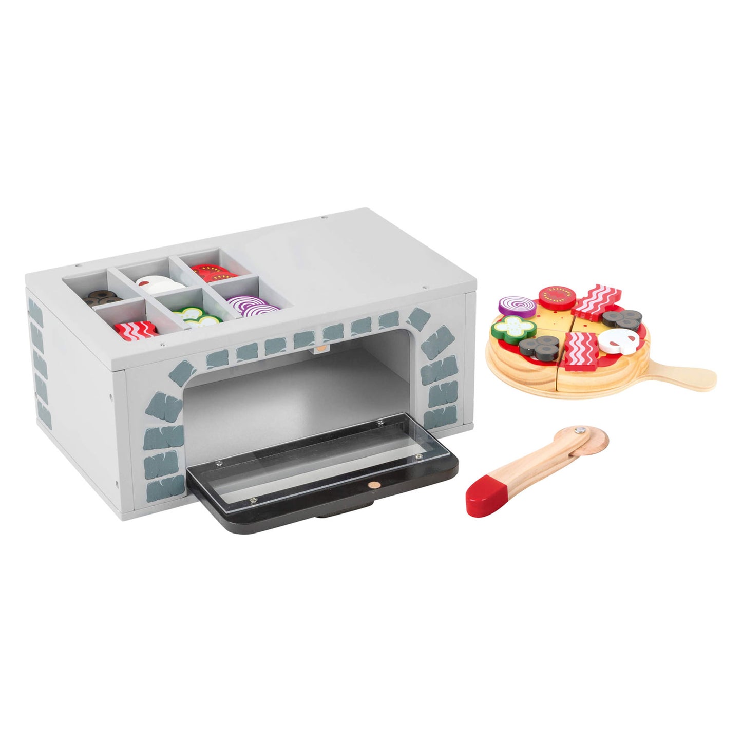 Small Foot Wooden PlayetS Pizza Four Set, 25dlg.