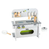 Cuisine de jeu en bois à petit pied compact, 9dlg.