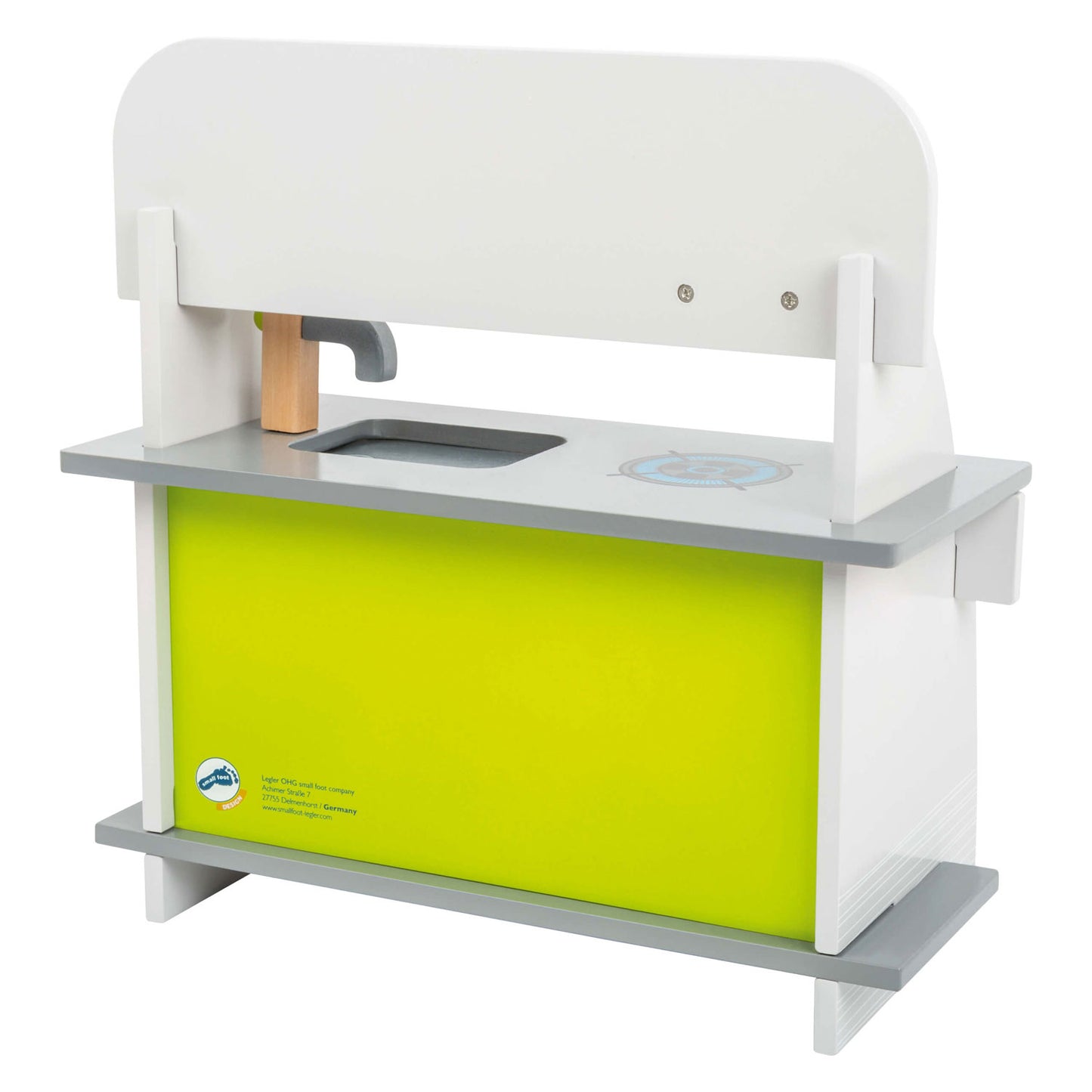 Cuisine de jeu en bois à petit pied compact, 9dlg.