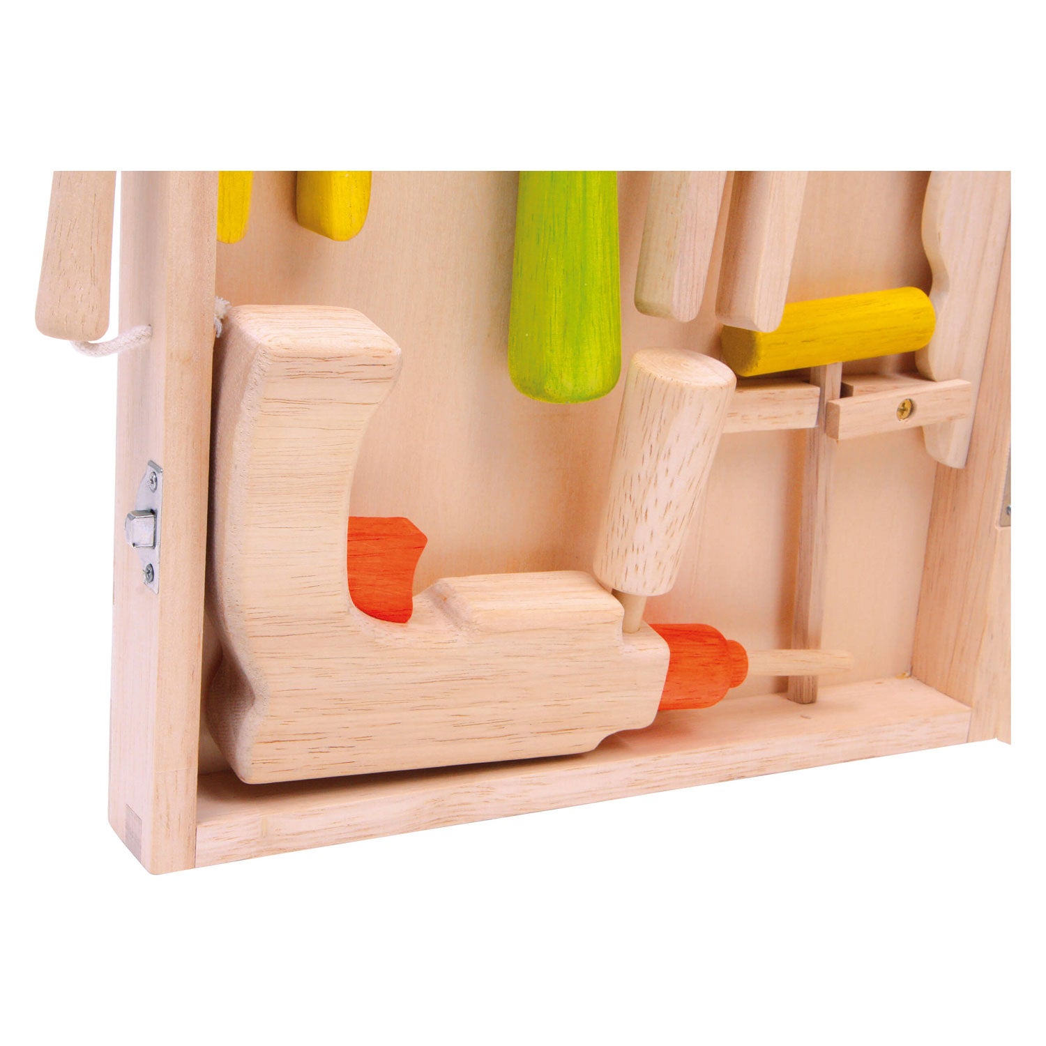 Étui à outils en bois à petit pied, 13dlg.