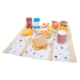 Petit jeu de pique-nique à pied avec des playets en bois savoureux, 26dlg. - afbeelding 4